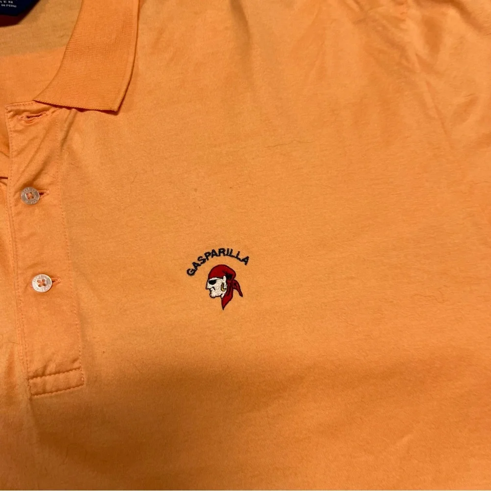 Polo Golf Polo shirt men’s xxl Gasparilla orange Ralph Lauren logo vtg - Picture 4 of 8